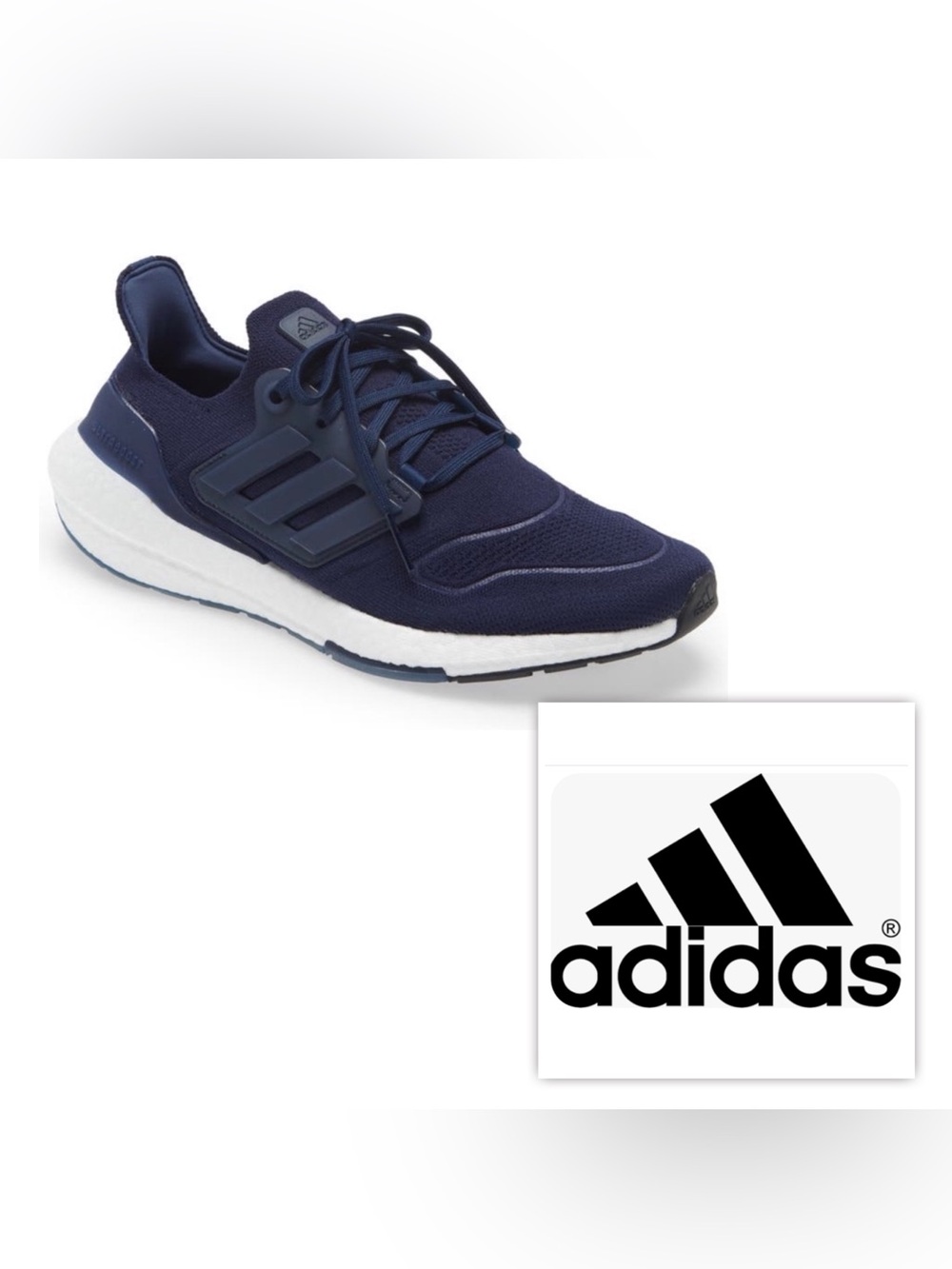 NIB $200 ADIDAS Women 8 Ultraboost 22 Running Shoe Athletic Sneakers Navy GX5593